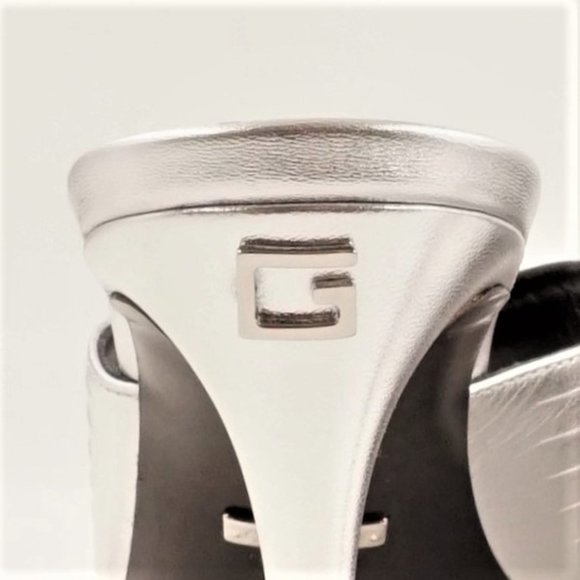 New In Box Gucci 80mm Metallic-Finish Leather Sandals In Women's Size EU 38.5 - Picture 10 of 15